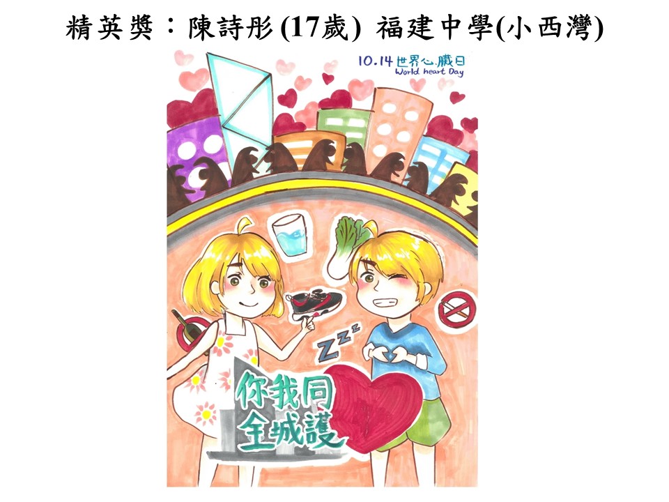 世界心臟日 香港心臟基金會繪畫比賽2018得獎作品